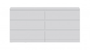 Комод Варма 6Д большой с шестью выдвижными ящиками, цвет белый в Качканаре - kachkanar.ok-mebel.com | фото 2