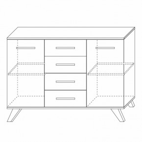 Комодино Вега Скандинавия в Качканаре - kachkanar.ok-mebel.com | фото 5