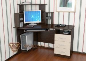 Компьютерный стол №3 в Качканаре - kachkanar.ok-mebel.com | фото 1