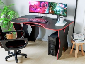 Компьютерный стол КЛ №9.0 (Черный/Красный) в Качканаре - kachkanar.ok-mebel.com | фото 3