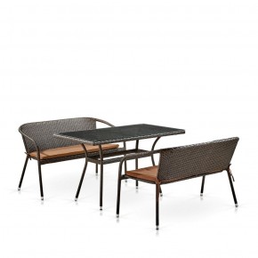 Комплект мебели из иск. ротанга T286A/S139A-W53 Brown в Качканаре - kachkanar.ok-mebel.com | фото 2