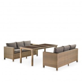 Комплект плетеной мебели T365/S65B-W65 Light Brown в Качканаре - kachkanar.ok-mebel.com | фото