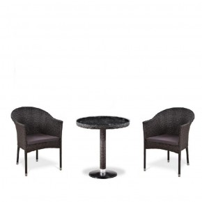 Комплект плетеной мебели T601/Y350A-W53 Brown (2+1) в Качканаре - kachkanar.ok-mebel.com | фото 1