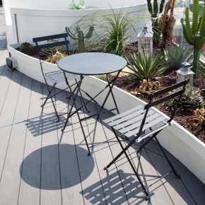 Комплект садовой мебели OTS-001R (стол + 2 стула) металл в Качканаре - kachkanar.ok-mebel.com | фото 2