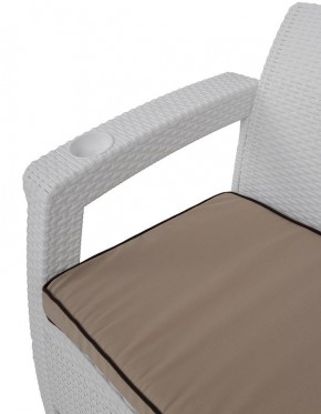 Комплект уличной мебели Yalta Premium Terrace Set (Ялта) белый (+подушки под спину) в Качканаре - kachkanar.ok-mebel.com | фото 5