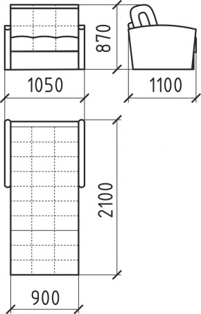 КОРАЛЛ 2 Кресло-кровать КР/КР в Качканаре - kachkanar.ok-mebel.com | фото 3