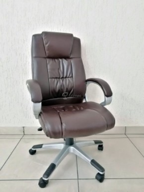 Кресло Barneo K-6 для руководителя (коричневая экокожа) в Качканаре - kachkanar.ok-mebel.com | фото 1
