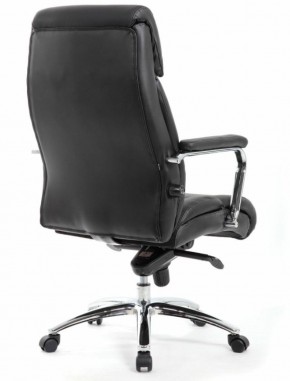 Кресло BRABIX PREMIUM "Phaeton EX-502" (кожа с компаньоном, хром, черное) 530882 в Качканаре - kachkanar.ok-mebel.com | фото 4