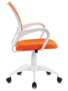 Кресло BRABIX "Fly MG-396W", пластик белый, сетка, оранжевое, 532401, MG-396W_532401 в Качканаре - kachkanar.ok-mebel.com | фото 3