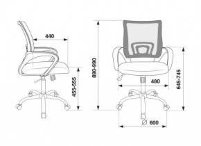 Кресло Бюрократ CH-695N/SL/BL/TW-11 синий TW-05 черный TW-11 в Качканаре - kachkanar.ok-mebel.com | фото 4