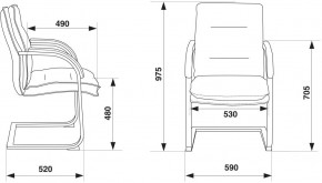 Кресло Бюрократ T-9927SL-LOW-V/BLACK в Качканаре - kachkanar.ok-mebel.com | фото 4