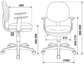 Кресло детское Бюрократ CH-W356AXSN/15-118 салатовый в Качканаре - kachkanar.ok-mebel.com | фото 3