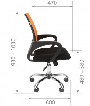 Кресло для оператора CHAIRMAN 696 хром (ткань TW-11/сетка TW-04) в Качканаре - kachkanar.ok-mebel.com | фото 7
