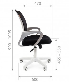 Кресло для оператора CHAIRMAN 696 white (ткань TW-11/сетка TW-01) в Качканаре - kachkanar.ok-mebel.com | фото 5