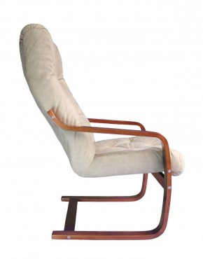 Кресло для отдыха (пружинка) Магнат 102-З-КР замша КРЕМ в Качканаре - kachkanar.ok-mebel.com | фото 2