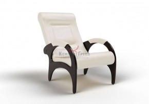 Кресло для отдыха Римини 19-К-КР (экокожа/венге) КРЕМ в Качканаре - kachkanar.ok-mebel.com | фото