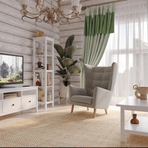 Кресло для отдыха Саари светло-серое, ткань рогожка в Качканаре - kachkanar.ok-mebel.com | фото 4