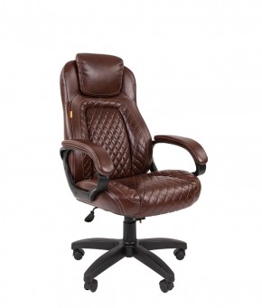 Кресло для руководителя  CHAIRMAN 432 (Экокожа коричневая) в Качканаре - kachkanar.ok-mebel.com | фото