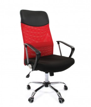Кресло для руководителя CHAIRMAN 610 N (15-21 черный/сетка красный) в Качканаре - kachkanar.ok-mebel.com | фото 1