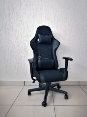 Кресло геймерское Barneo K-50 (черная сетка черные вставки) в Качканаре - kachkanar.ok-mebel.com | фото
