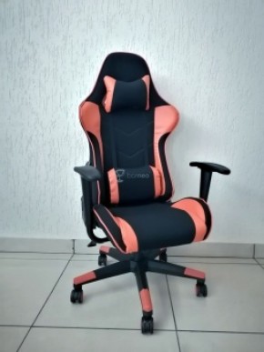 Кресло геймерское Barneo K-50 (черная сетка оранжевые вставки) в Качканаре - kachkanar.ok-mebel.com | фото