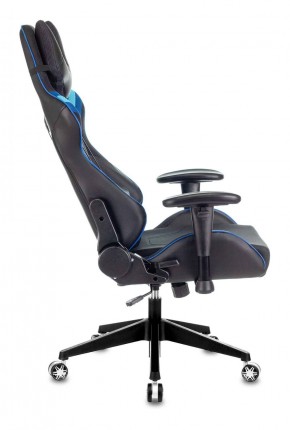 Кресло игровое Бюрократ VIKING 4 AERO BLUE черный/синий в Качканаре - kachkanar.ok-mebel.com | фото 2