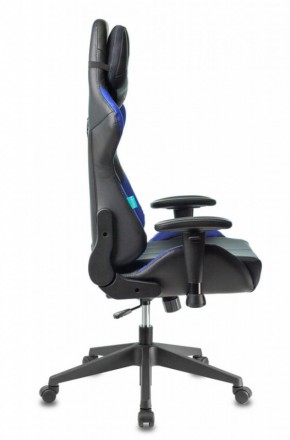 Кресло игровое Бюрократ VIKING 5 AERO BLUE черный/синий в Качканаре - kachkanar.ok-mebel.com | фото 5