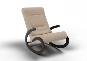 Кресло-качалка Мальта 10-Т-П (ткань/венге) ПЕСОК в Качканаре - kachkanar.ok-mebel.com | фото