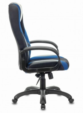 Кресло компьютерное BRABIX PREMIUM "Rapid GM-102" (экокожа/ткань, черное/синее) 532106 в Качканаре - kachkanar.ok-mebel.com | фото 3