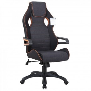 Кресло компьютерное BRABIX Techno Pro GM-003 (ткань черное/серое, вставки оранжевые) 531813 в Качканаре - kachkanar.ok-mebel.com | фото