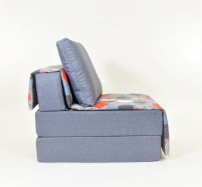 Кресло-кровать бескаркасное Харви (серый-геометрия слейт) в Качканаре - kachkanar.ok-mebel.com | фото 2