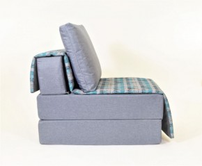 Кресло-кровать бескаркасное Харви (серый-квадро азур) в Качканаре - kachkanar.ok-mebel.com | фото 2