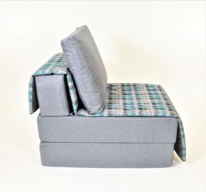 Кресло-кровать бескаркасное Харви (серый-квадро азур) в Качканаре - kachkanar.ok-mebel.com | фото 3