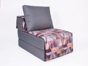 Кресло-кровать бескаркасное Харви (серый-сноу манго) в Качканаре - kachkanar.ok-mebel.com | фото 1