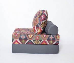 Кресло-кровать-пуф бескаркасное Прайм (мехико серый-графит) в Качканаре - kachkanar.ok-mebel.com | фото