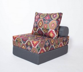 Кресло-кровать-пуф бескаркасное Прайм (мехико серый-графит) в Качканаре - kachkanar.ok-mebel.com | фото 2