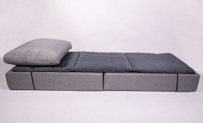 Кресло-кровать-пуф бескаркасное Прайм (мехико серый-графит) в Качканаре - kachkanar.ok-mebel.com | фото 3