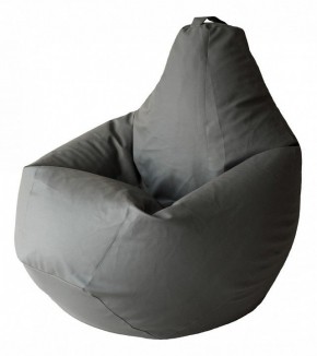 Кресло-мешок Серая ЭкоКожа 2XL 135*95 см в Качканаре - kachkanar.ok-mebel.com | фото