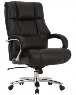 Кресло офисное BRABIX PREMIUM "Bomer HD-007" (рециклированная кожа, хром, черное) 531939 в Качканаре - kachkanar.ok-mebel.com | фото