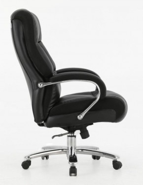 Кресло офисное BRABIX PREMIUM "Bomer HD-007" (рециклированная кожа, хром, черное) 531939 в Качканаре - kachkanar.ok-mebel.com | фото 3