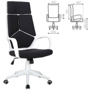 Кресло офисное BRABIX PREMIUM "Prime EX-515" (пластик белый, ткань, черное) 531812 в Качканаре - kachkanar.ok-mebel.com | фото 2
