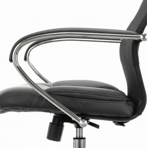 Кресло офисное BRABIX PREMIUM "Stalker EX-608 CH" (хром, ткань-сетка/кожзам, черное) 532091 в Качканаре - kachkanar.ok-mebel.com | фото 4