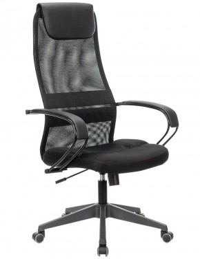 Кресло офисное BRABIX PREMIUM "Stalker EX-608 PL" (ткань-сетка/кожзам, черное) 532090 в Качканаре - kachkanar.ok-mebel.com | фото