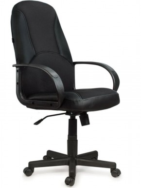 Кресло офисное BRABIX "City EX-512" (кожзам черный, ткань черная) 531407 в Качканаре - kachkanar.ok-mebel.com | фото