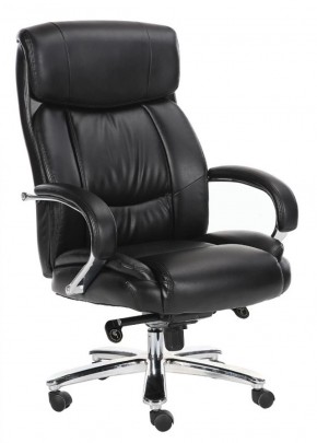 Кресло офисное BRABIX "Direct EX-580" (хром/рециклированная кожа/черное) 531824 в Качканаре - kachkanar.ok-mebel.com | фото 1