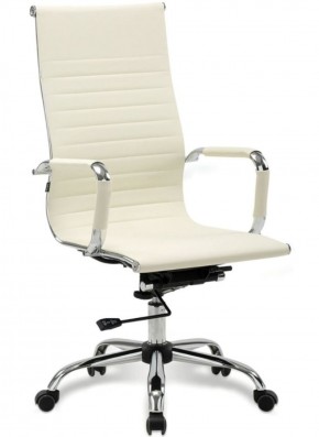 Кресло офисное BRABIX "Energy EX-509" (экокожа, хром, бежевое) 531166 в Качканаре - kachkanar.ok-mebel.com | фото