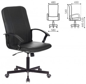 Кресло офисное BRABIX "Simple EX-521" (экокожа, черное) 532103 в Качканаре - kachkanar.ok-mebel.com | фото 2