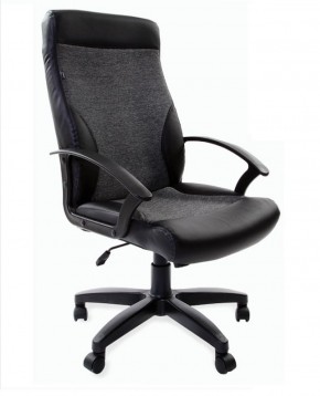 Кресло офисное BRABIX "Trust EX-535" (экокожа/черная/ткань серая) 531383 в Качканаре - kachkanar.ok-mebel.com | фото
