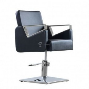 Кресло парикмахерское Barneo 6300V5 черное в Качканаре - kachkanar.ok-mebel.com | фото 1