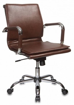 Кресло руководителя Бюрократ CH-993-LOW/BROWN коричневый в Качканаре - kachkanar.ok-mebel.com | фото